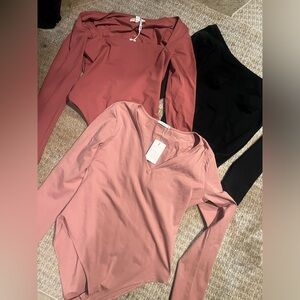 bodysuits (3) sz L/XL SHEIN Qinsen & MANGDIUP